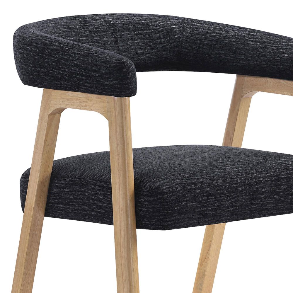 OSP Home Solid Wood Counter Stool with Black Upholstery, , large