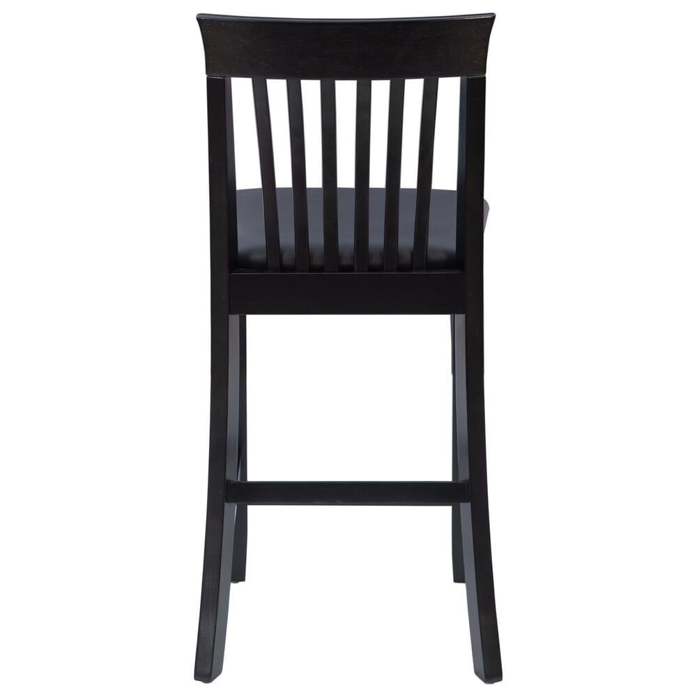 Linon Home Decor Torino Craftsman Counter Stool in Black, , large
