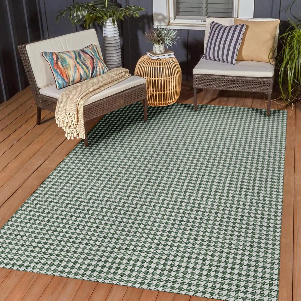 Dalyn Rug Company Hinton 8&#39; x 10&#39; Green Indoor/Outdoor Area Rug, , large