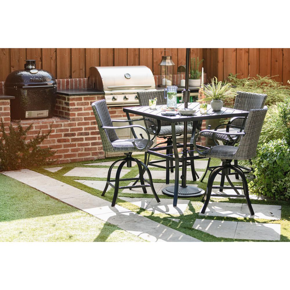 Four Seasons 5-Piece Bar Table Set in Black, , large