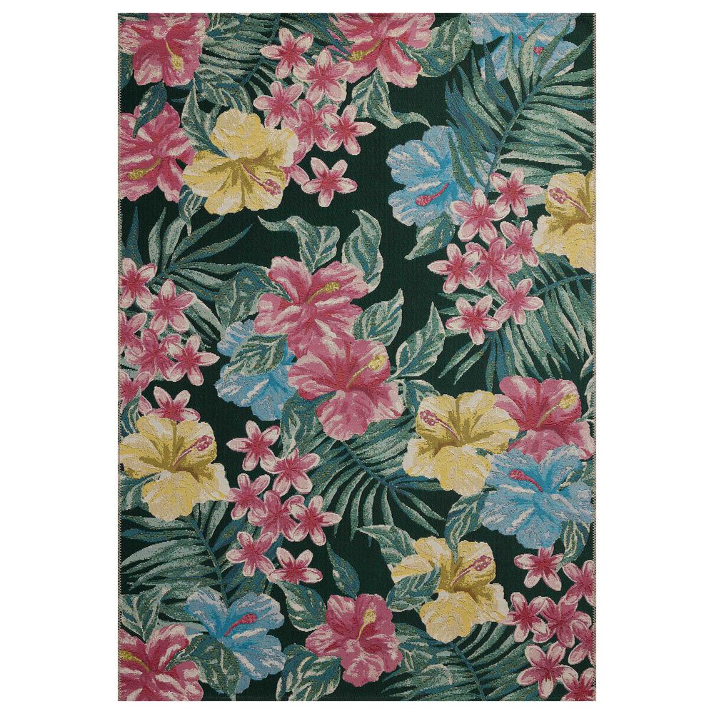 Loloi Botanical Midnight and Multicolor 2"5" x 11"2" Indoor/Outdoor Runner, , large