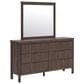 Ashley Pamytta 5-Piece Twin Panel Platform Bedroom Set in Rich Brown, , large