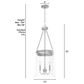 Hunter Devon Park 3-Light Pendant in Brushed Nickel, , large