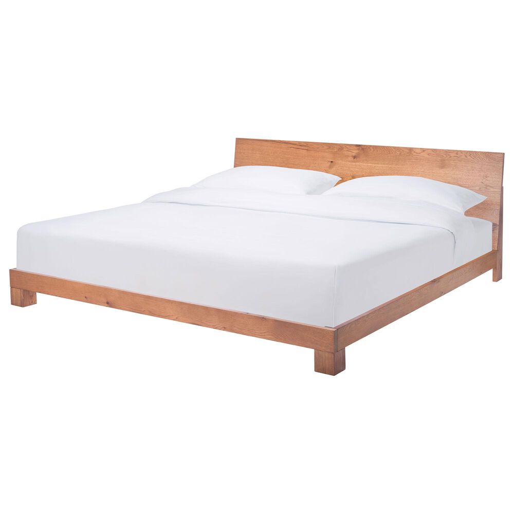 Safavieh Stassie King Platform Bed in Light Brown, , large