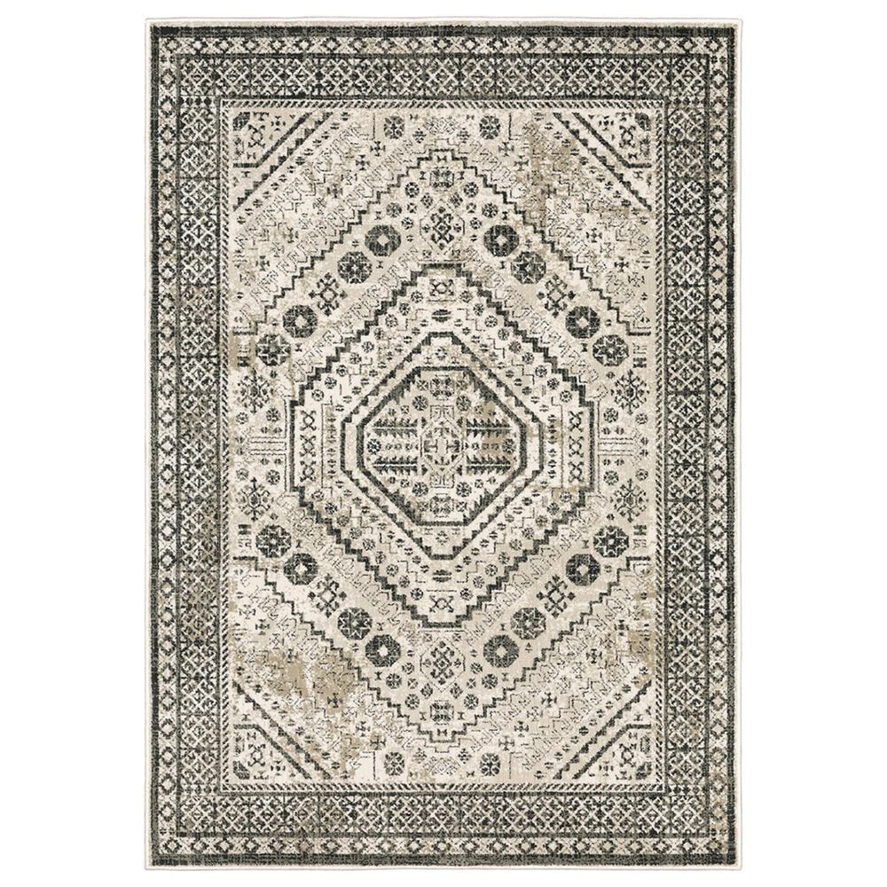 Oriental Weavers Georgia Medallion 659C0 7"10" x 10" Ivory Area Rug, , large
