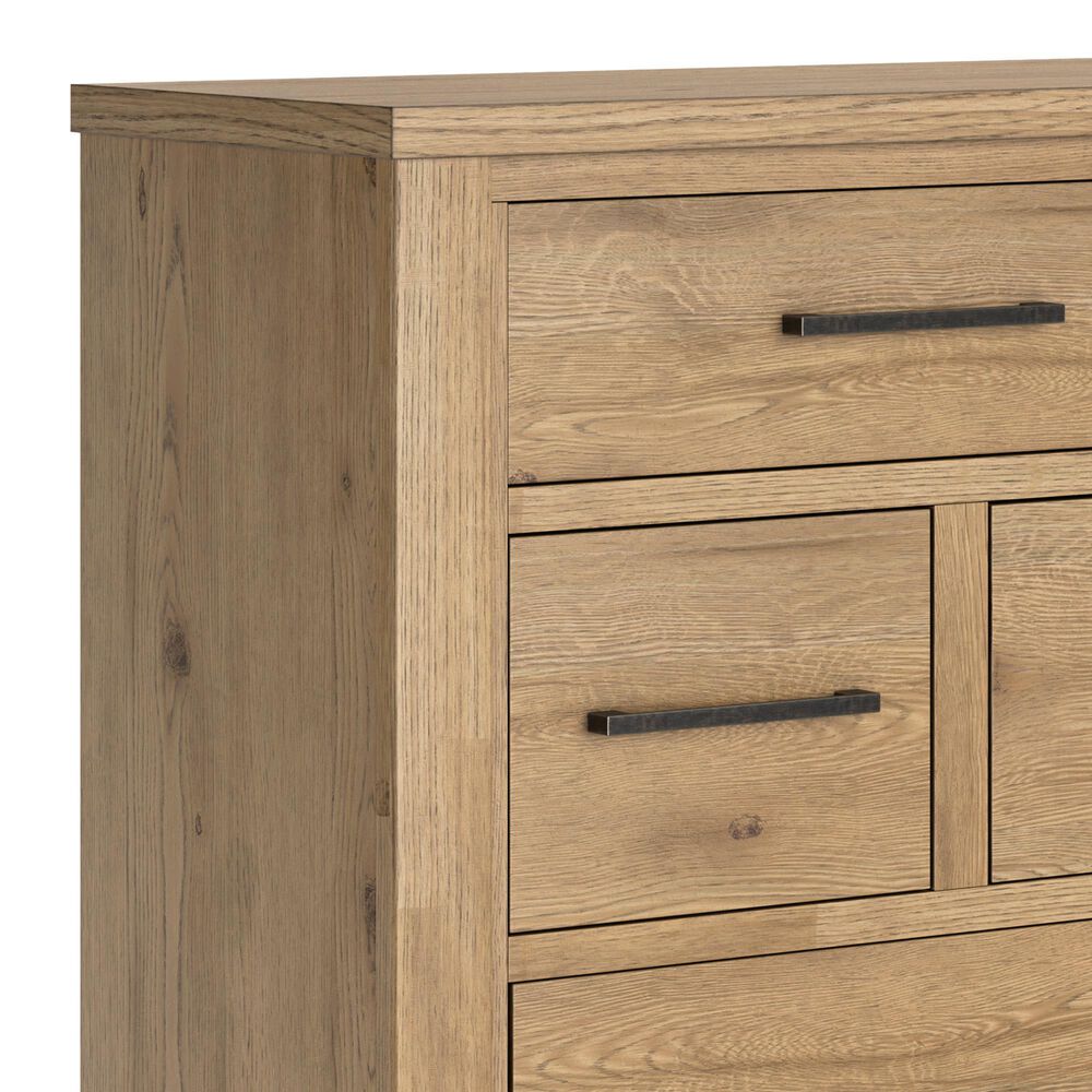 Ashley Galliden Queen Panel Bed and Two Nightstands in Light Brown, , large