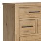 Ashley Galliden Queen Panel Bed and Two Nightstands in Light Brown, , large