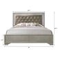 Crown Mark Lyssa King Panel Bed with LED in Champagne, , large