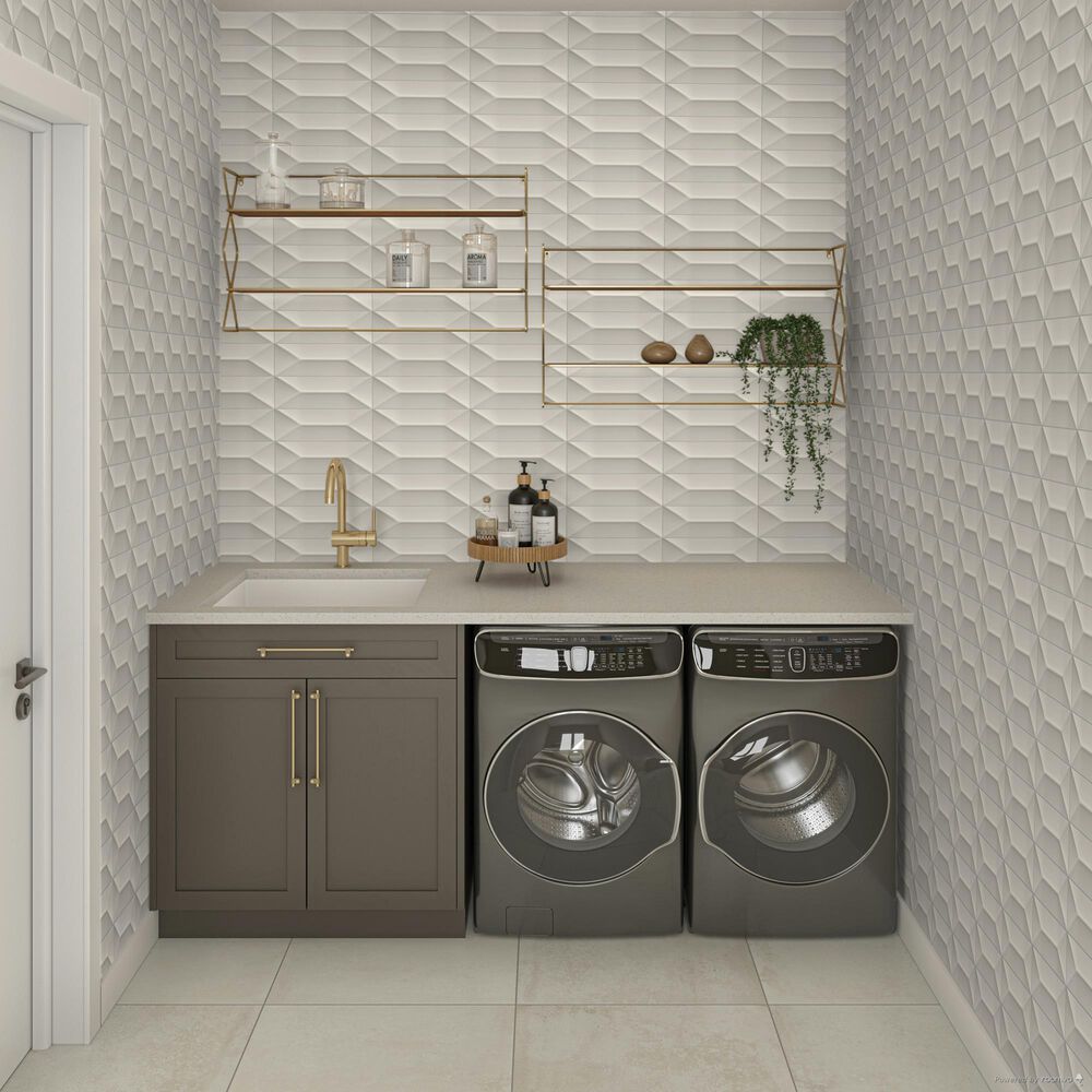 Dal-Tile Mythology Olympus Wave Crest 4" x 12" Ceramic Tile, , large