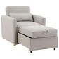 Lifestyle Solutions Conley Convertible Chair in Light Grey, , large