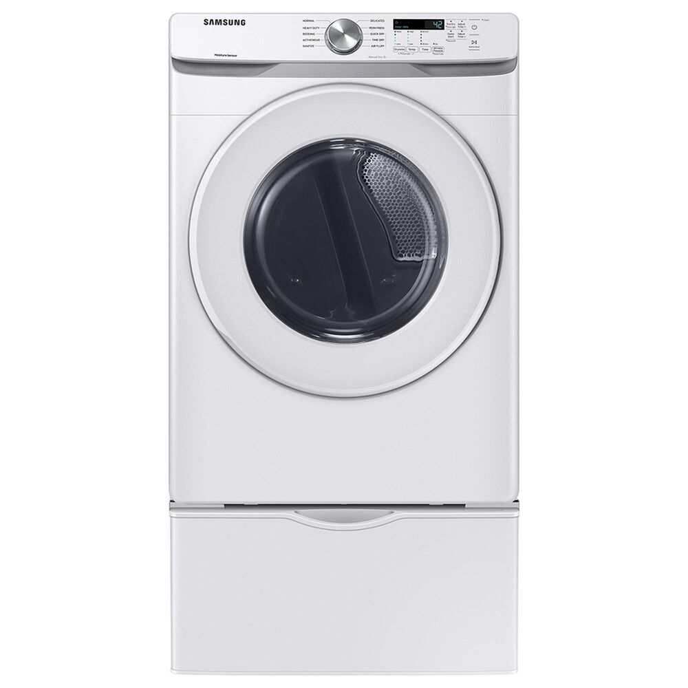 Samsung 4.5 Cu. Ft. Front Load Washer and 7.5 Cu. Ft. Electric Dryer with Sensor Dry Laundry Pair in White, , large