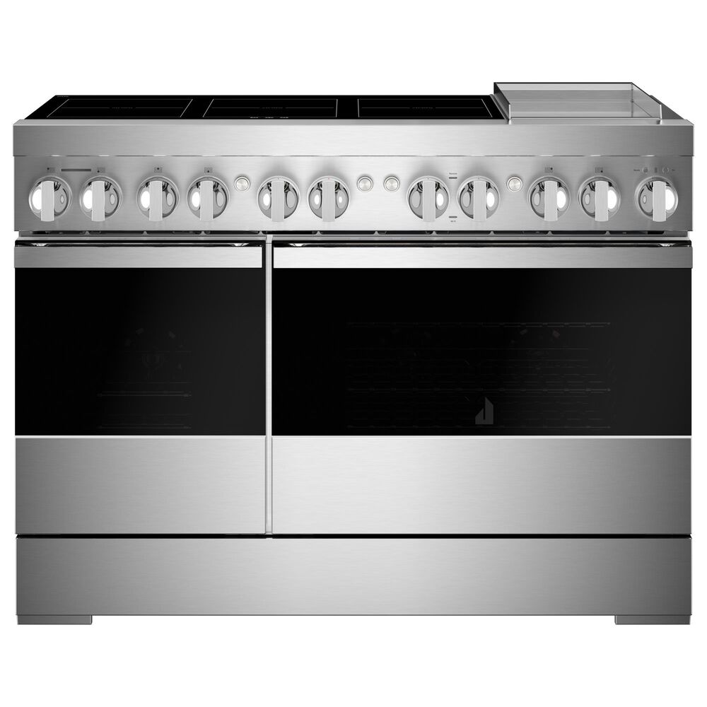 JennAir Noir 48" Freestanding Induction Smart Range with Chrome-Infused Griddle in Stainless Steel, , large