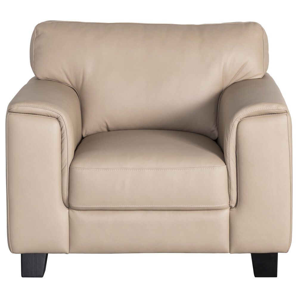 Chateau D"ax Leather Accent Chair in Tan, , large