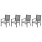 Hearth and Haven Outdoor All-Weather Aluminum Dining Chair in Gray (Set of 4), , large