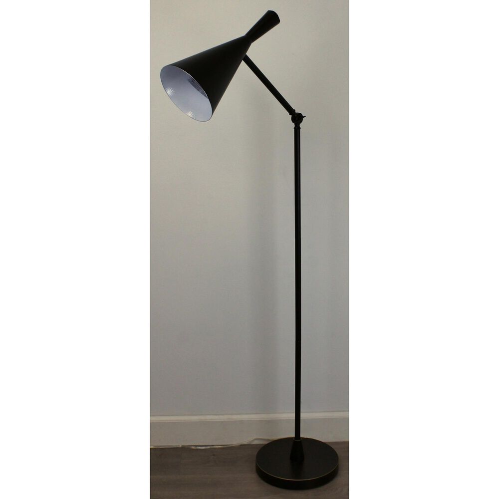 TLC Lighting Inc Metal Floor Lamp in Black, , large
