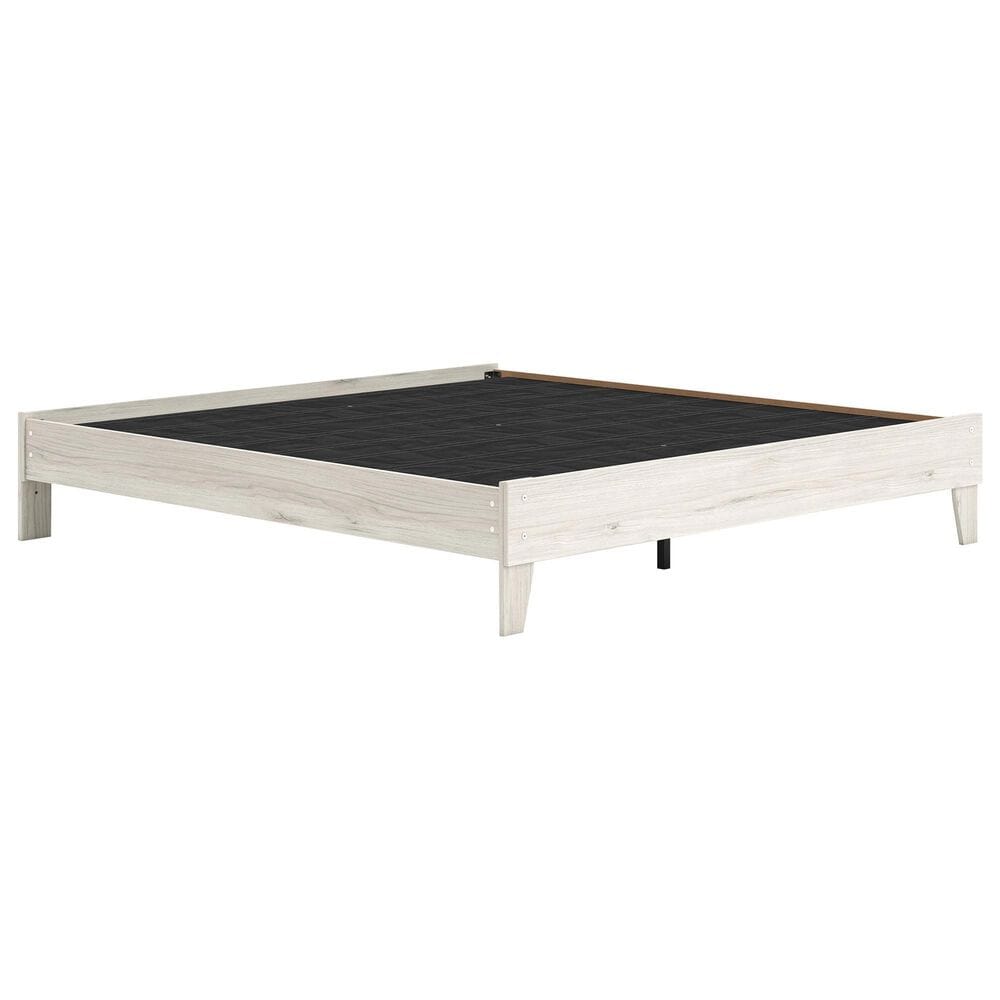 Ashley Socalle King Platform Bed in Light Natural, , large