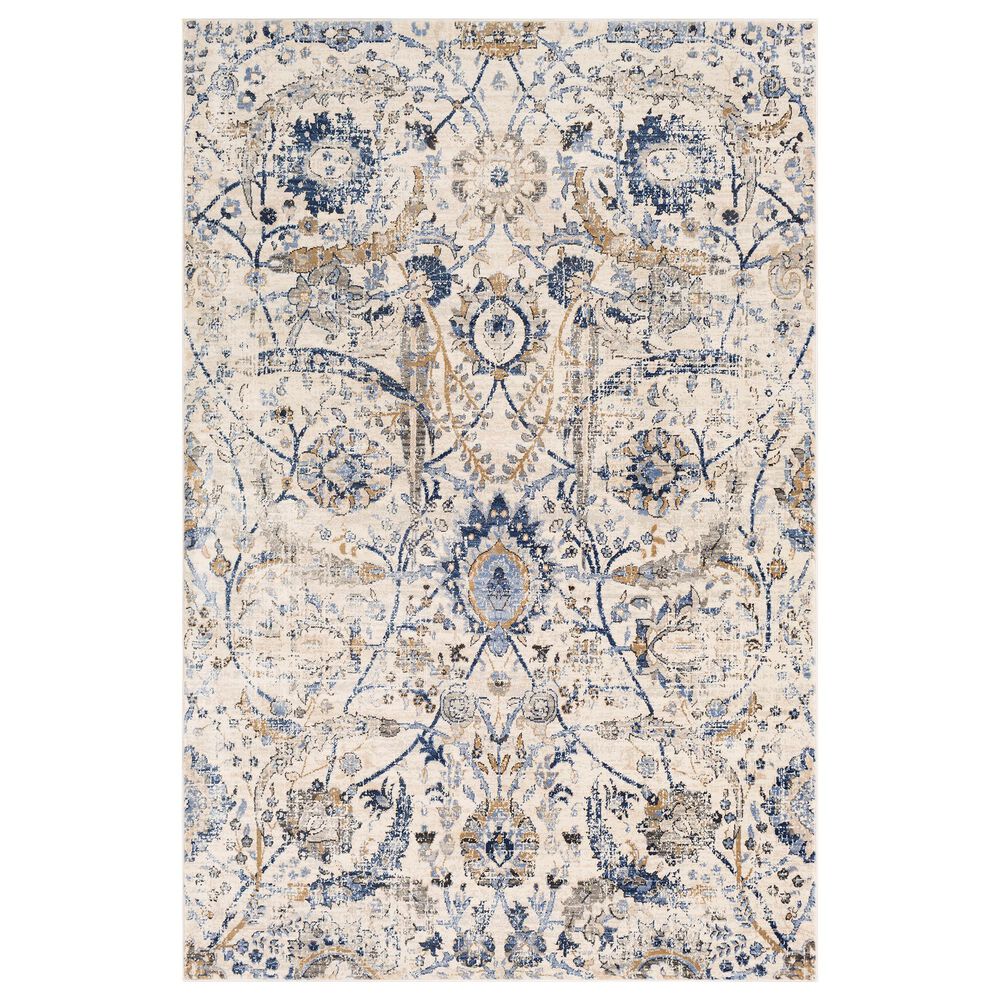 Surya Indigo IGO-2320 7"9" x 10"3" Blue, Beige and White Area Rug, , large