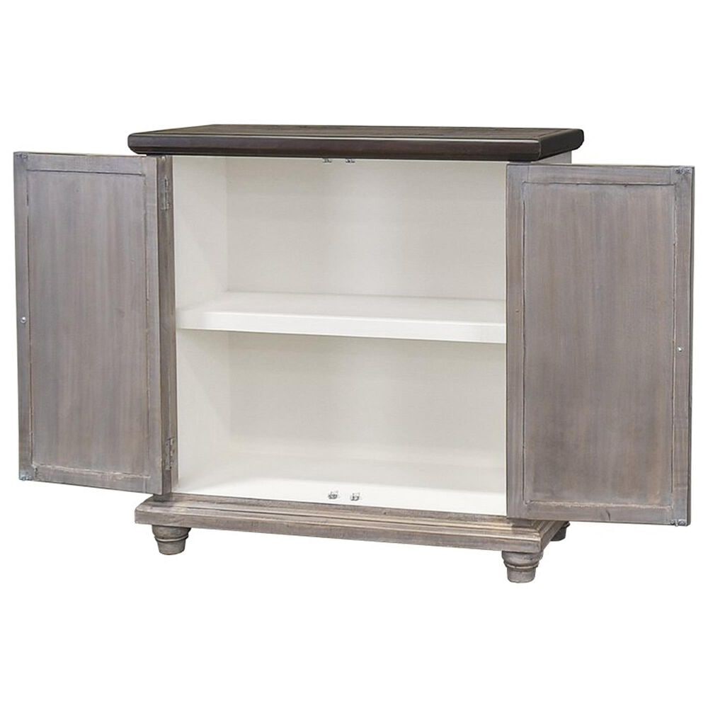 Rustic Imports Calais 2-Door Cabinet in Castello Gray and Brown, , large