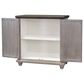 Rustic Imports Calais 2-Door Cabinet in Castello Gray and Brown, , large