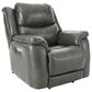 Homestretch Custom Comfort Power Wall-Saver Recliner in Galaxy Gray, , large