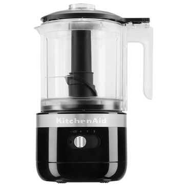 KitchenAid Cordless 5 Cup Food Chopper in Onyx Black, , large