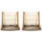 Hearth and Haven Outdoor Dining Chair in Cream (Set of 2), , large