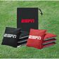 ESPN Dual Sided Cornhole Bags in Black and Red, , large