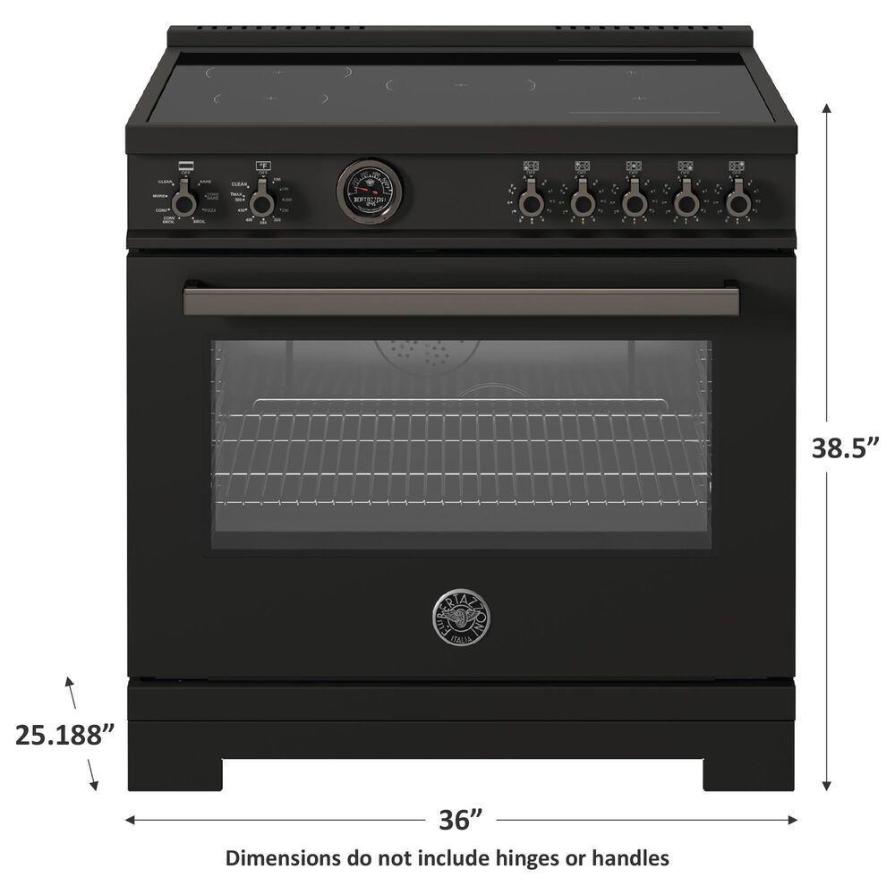 Bertazzoni Professional 5.7 Cu.Ft. Induction Range with Convection and Self-Cleaning in Carbonio, , large