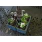 Alfresco Home Trellis Square Umbrella Patio Planter in Atlantis Blue (Set of 2), , large