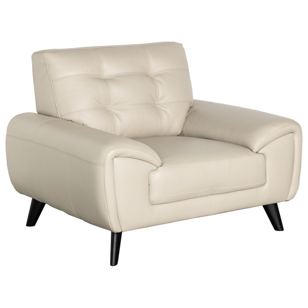 Chateau d'Ax Leather Accent Chair in Beige, , large