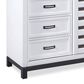 Riva Ridge Hyde Park 6-Drawer Sliding Door Chest in White, , large