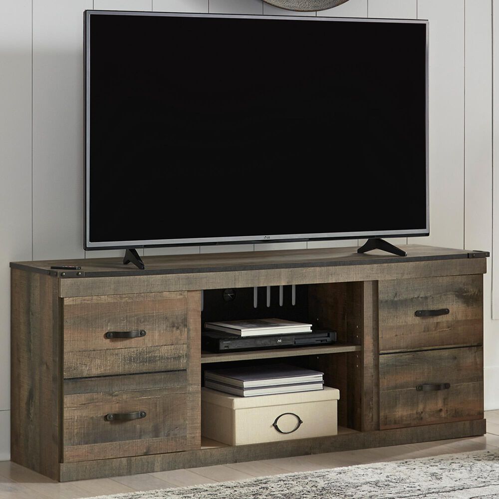 Ashley Trinell 60&quot; TV Stand in Brown, , large