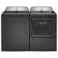 GE Profile 4.9 Cu. Ft. Top Load Agitator Washer and 7.4 Cu. Ft. Electric Dryer Laundry Pair in Diamond Gray, , large