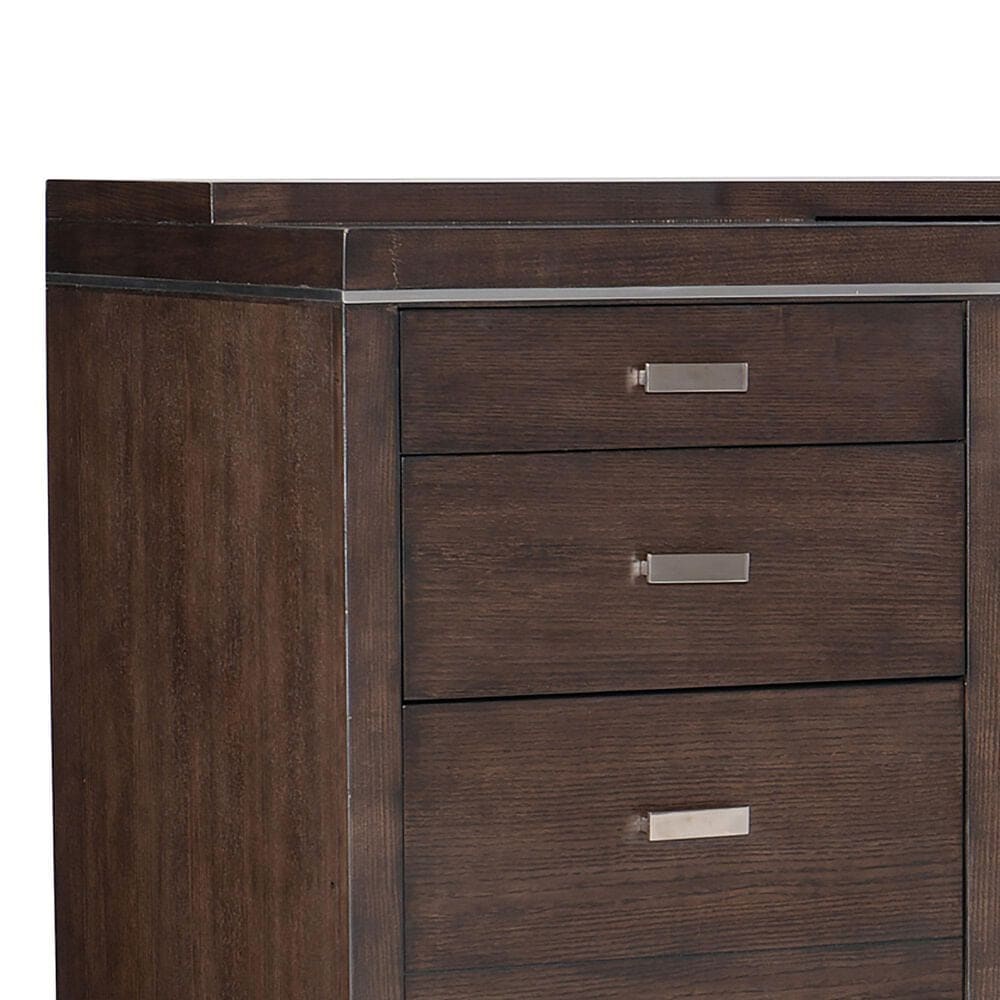 Hooker Furniture House Blend Credenza with Hutch in Dark Roast, , large