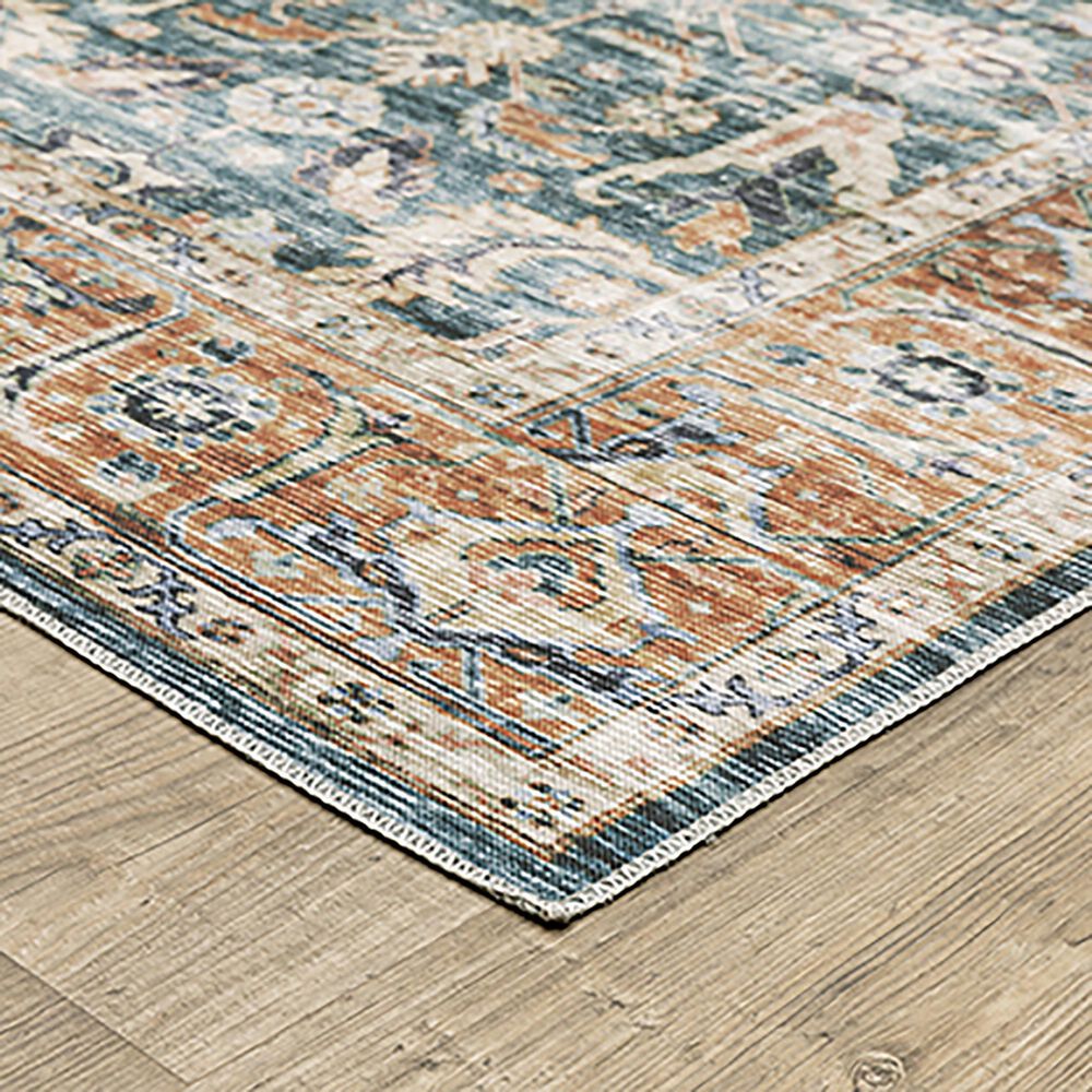 Oriental Weavers Charleston Distressed CHA06 2&#39; x 3&#39; Blue Area Rug, , large