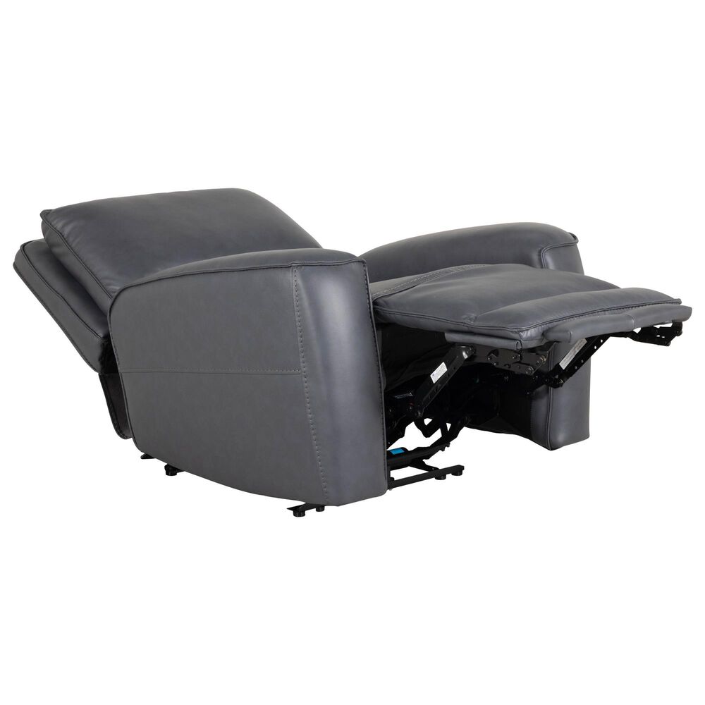 Oxford Furniture Zero Gravity Power Reclining Console Sofa with Power Headrests in Ajax Indigo, , large