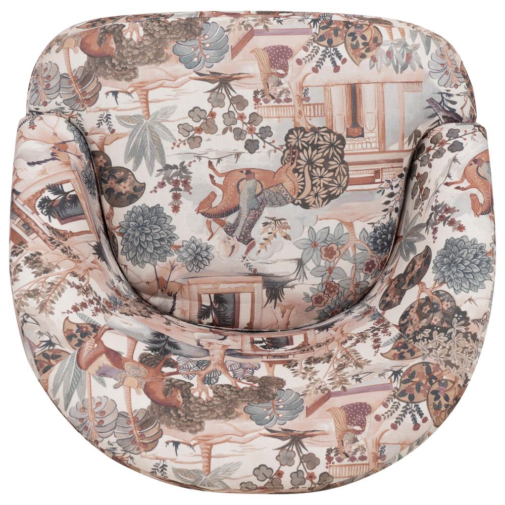 Linon Home Decor Carlos Swivel Chair in Multicolor, , large