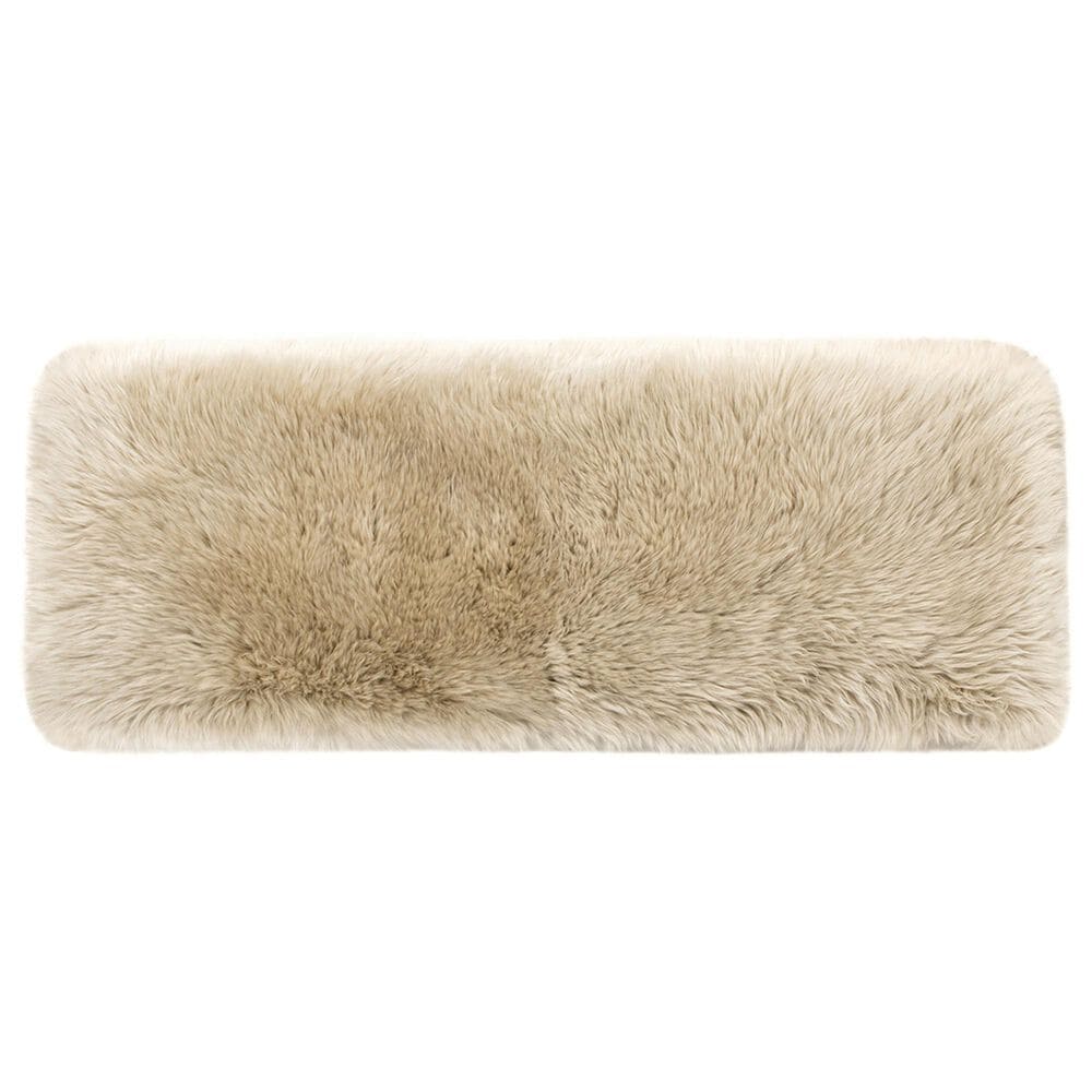 Jennifer Taylor Home Leda Accent Bench with Natural Blonde Upholstered in Natural, , large