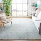 Safavieh Micro-Loop MLP177M 8" x 10" Light Blue and Ivory Area Rug, , large