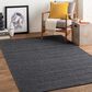 Surya Hickory Charcoal, Black and Gray 10" x 14" Indoor/Outdoor Area Rug, , large