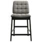 Coaster Redbridge Counter Stool with Grey Cushion in Black, , large