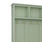 HOMLUX 6-Hook Hall Tree with 2-Drawer in Green, , large