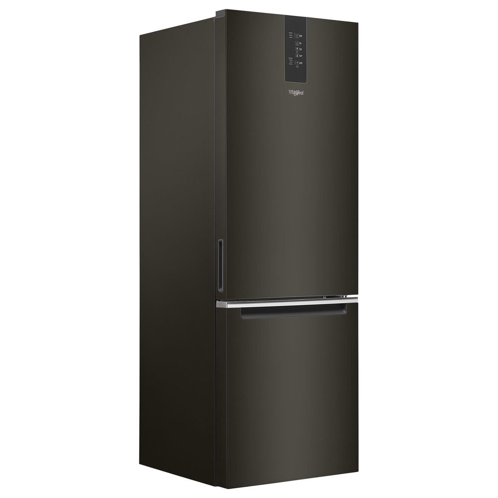 Whirlpool 12.7 Cu. Ft. Counter-Depth Wide Bottom-Freezer Refrigerator in Black Stainless, , large