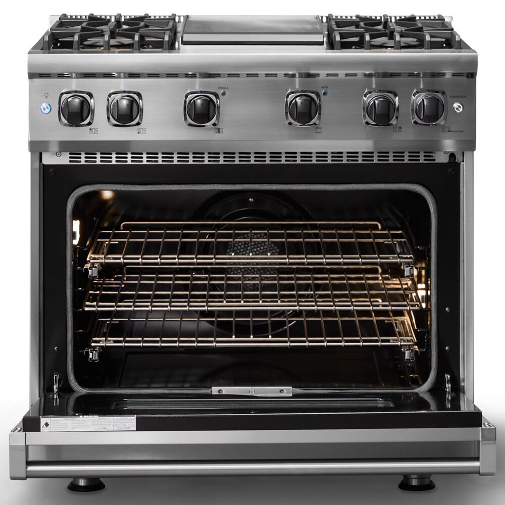 Viking Range 5 Series 36" Sealed Burner Gas Range in Stainless Steel, , large