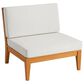 Linon Home Decor Fontana Patio Armless Chair in Antique White, , large