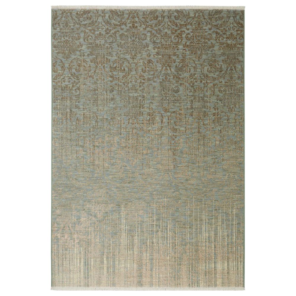 Karastan Titanium Tiberio 39400-16008 9'4" x 12'9" Seaglass Area Rug, , large