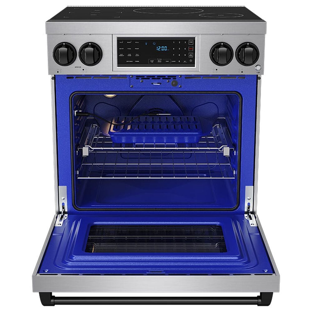 Thor Kitchen Gordon Ramsay 4.8 Cu. Ft. Professional Induction Range with Black Color Kit Assembly in Stainless Steel, , large