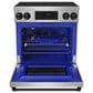 Thor Kitchen Gordon Ramsay 4.8 Cu. Ft. Professional Induction Range with Black Color Kit Assembly in Stainless Steel, , large