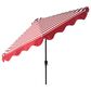 HOMLUX 10" Solar LED Patio Umbrella with Adjustable Tilt and in Red, , large