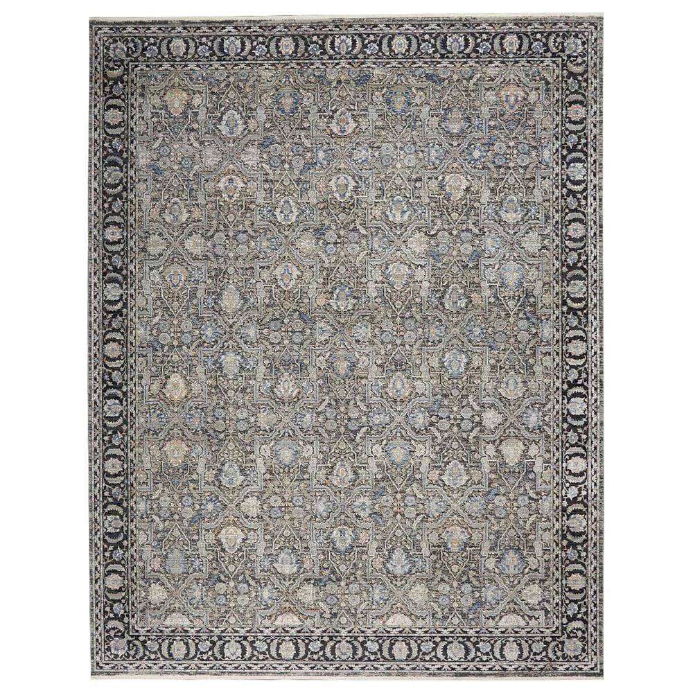 Nourison Starry Nights STN10 10" x 13" Grey and Navy Area Rug, , large